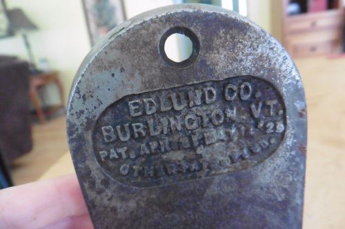 Vintage Edlund Co Commercial Restaurant Manual Table Mount Can Opener cast iron
