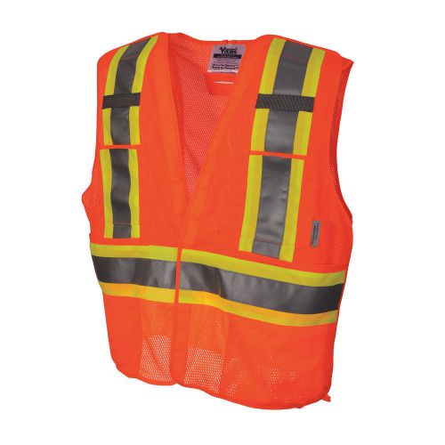 VIKING U6125O-L/XL Safety Vest, Mesh, Orange, L/XL NEW FREE SHIPPING $PA$
