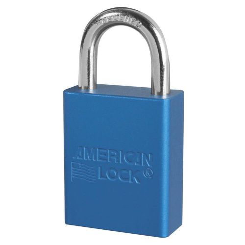 New American Lock A1105blu Blue Safety Lock-out, Keyed Differently