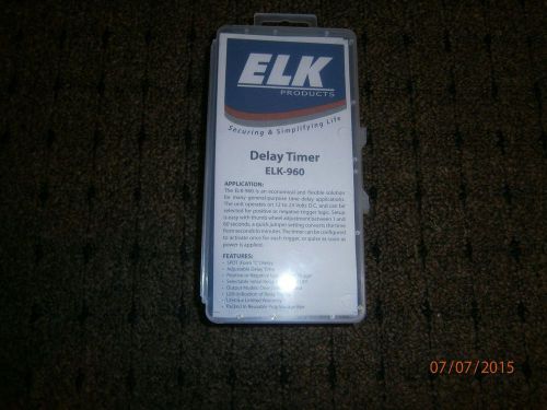 Brand New ELK 960 Delay Timer Module, 12V/ 24V , 1-60 Sec