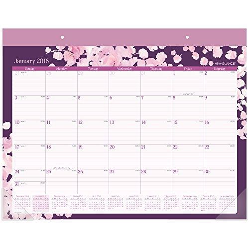 At-A-Glance AT-A-GLANCE Monthly Desk Pad Calendar 2016, 21.75 x 15.5 Inches,