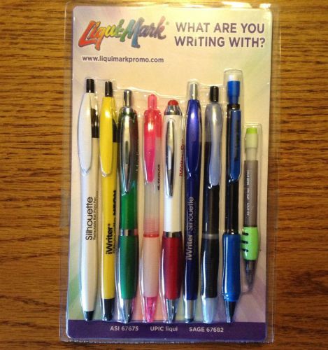 Liqui-Mark Set of 9 Pens Pencils Stylus Office Home Work Travel Homework School