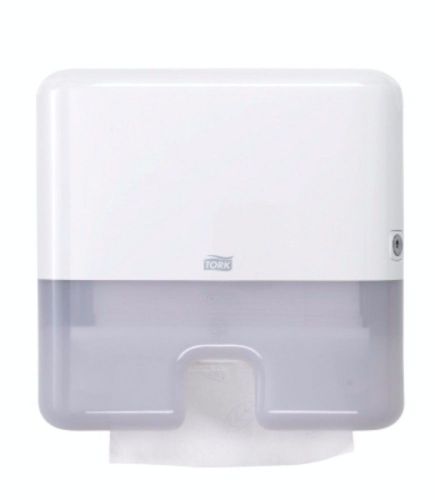 Tork Elevation Hand Towel Dispenser Xpress Mini White H2 System w/ Lock &amp; Key
