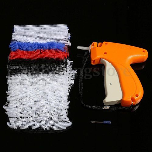 1x clothes garment price label tagging color tag gun with 1000 barbs + 5 needles for sale