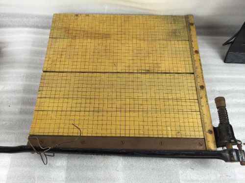 Vintage Ingento No. 5 1/2 Guillotine Paper Cutter 18&#034; Ideal School Supply Sharp!