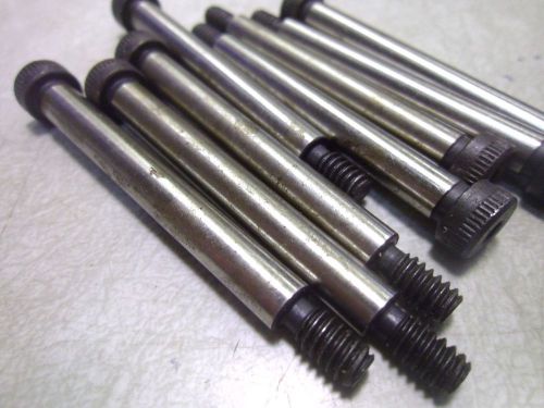 (11) 1/4 x 2 shoulder screws 10-24 x 3/8 threads s.h.c.s steel black #59071 for sale