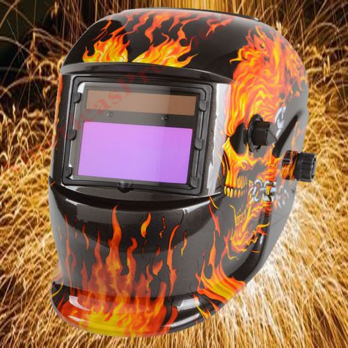 Welding helmet (flames) heavy duty fast free shipping for sale