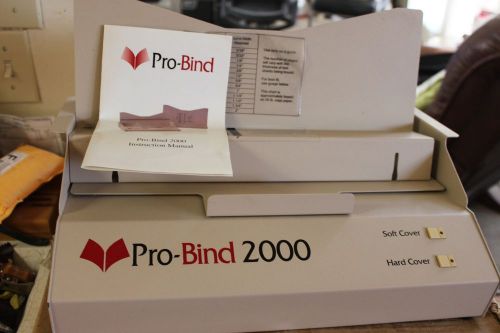 Pro-bind 2000 professional thermal binding machine for sale