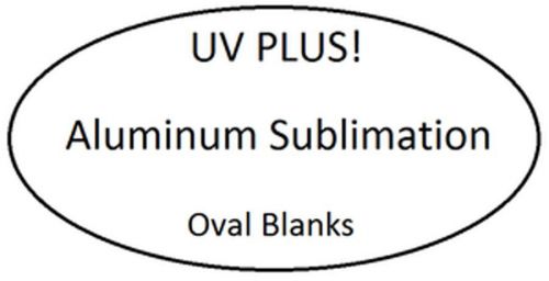 Wholesale 7&#034; x 12&#034; Aluminum Sublimation Oval Sign Blank