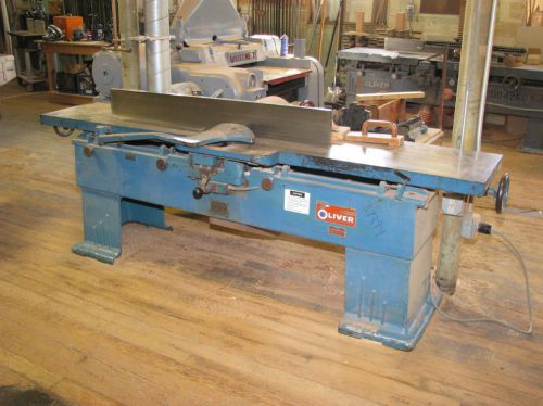 Oliver 166 CD 16&#034; Jointer with Fence, In-shop, under power, very nice!