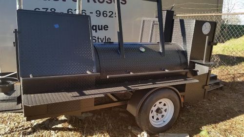 Market your company w bbq smoker grill trailer food cart truck catering business for sale