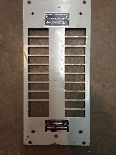 Westinghouse panel cover assembly plate 100a 120/240v cat # pq-203l for sale