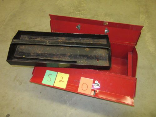 STACK-ON RED TOOL CHEST METAL BOX CASE MACHINIST MILITARY SURPLUS USED S-2-O