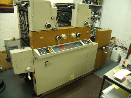 RYOBI / ITEK model 3985 2 color offset press