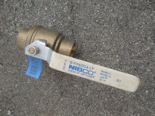 Nibco SFP600A 2-1/2&#034; Brass sweat Ball valve Never used!