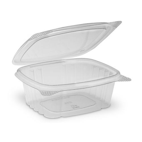 Disposable Plastic Deli Storage Container with Hinged  Lid
