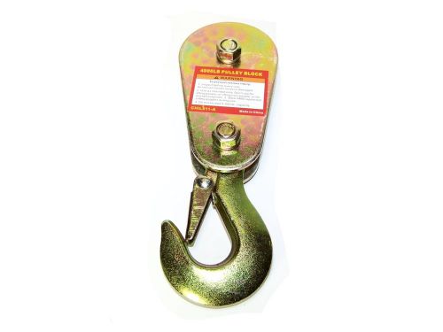 4000lb 3/8&#034; lifting pulley winch hoist block hook w/ safety clip for 9.5mm cable for sale