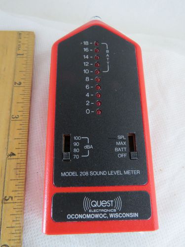 Quest Electronics Model 208 / 208L Permissible Sound Level Meter