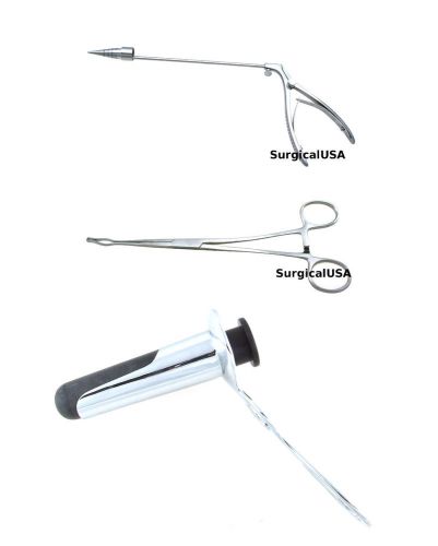 McGivney Ligator Forceps &amp; Pennington Speculum Kit NEW SurgicalUSA Instruments