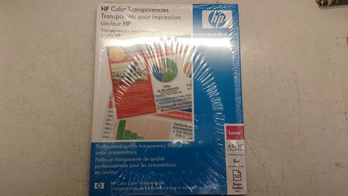 NIB HP Color LaserJet Transparency Film Sheets-50 Count 8.5 x 11 Inch-Sealed