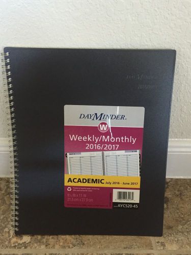 DayMinder 2016 2017 Calendar Planner Weekly Fashion Academic Full Grey School