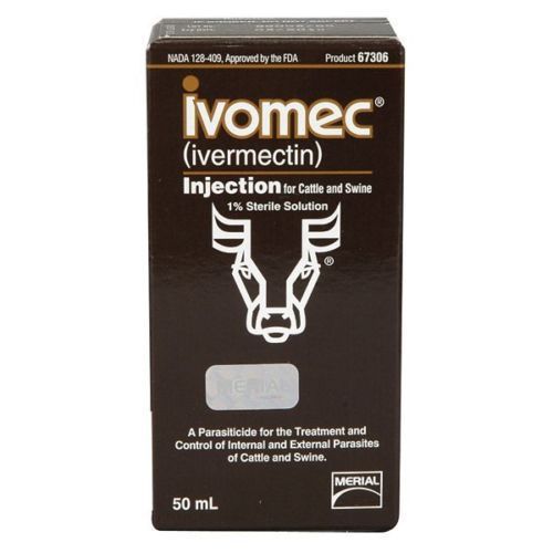 Ivomec %1 50ml Injectable for Cattle and Swine by Merial Dewormer buy