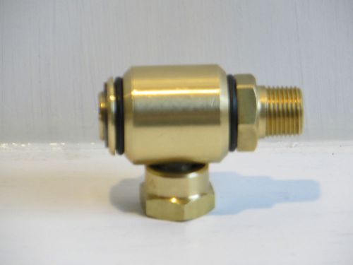 High Pressure 90° Swivel Brass 3/8 M x 3/8 F 3000 PSI
