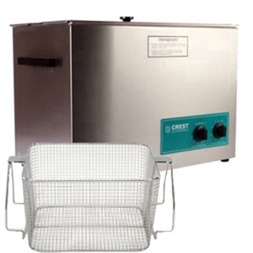 Crest cp1800ht ultrasonic cleaner with mesh basket-analog heat &amp; timer for sale