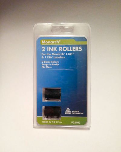 Monarch 2 Black Ink Rollers 925403 for Monatch 1131 &amp; 1136 Labelers