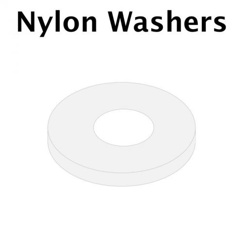 Plastic Washer, Low Friction Nylon, 25 Pack for VEX Robotics, #8, 0.375&#034; OD