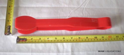 Lot of 12 Cambro TG120 Serving Tong 12&#034; Flat Grip Plastic Red Commercial Poly