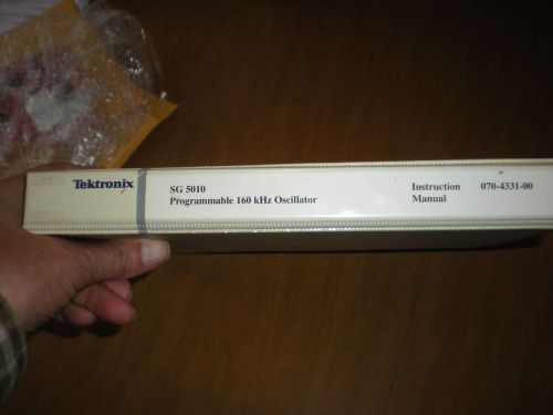 Tektronix SG5010 programmable 160 kHz oscillator instruction manual &amp; ref guide