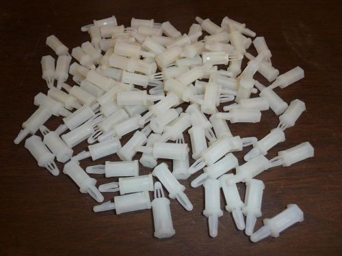 100 nylon push pin snap into position nylon push-in #6 threaded style standoff for sale