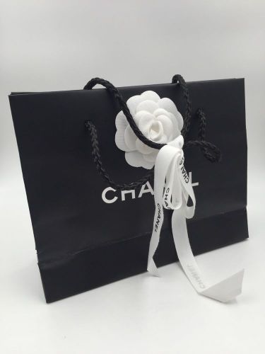 Chanel Shopping Bag With Ribbon And Flower