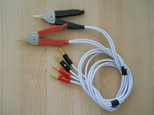 NEW 4 WIRE KELVIN CLIP/CLIPPER - FOR LCR/LCZ/RCL  METER /TESTER,DMM,BANANA