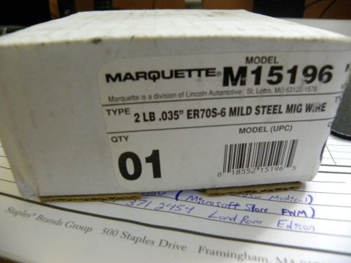 2 LB. ROLL OF MARQUETTE ER70S-6 .035&#034; MILD STEEL MIG WIRE (M15196)