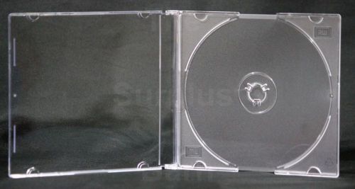 50 Pack Clear CD, DVD, Blue Ray, Game Disc Slim Jewel Cases
