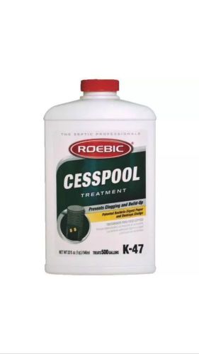 Roebic Cesspool Septic Tank Treatment Quart New Clogs K-47