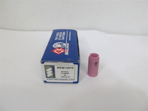 Weldmark WEM13N10, #6 Tig Alumina Nozzle - 1 box of 10