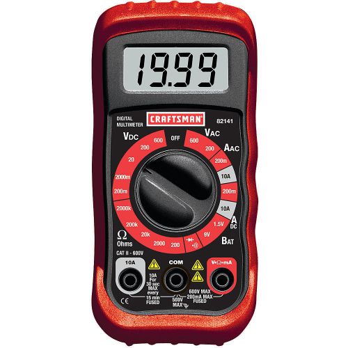 brand new Craftsman 34-82141 Digital Multimeter with 8 Functions and 20 Ranges