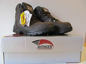 Men&#039;s Avenger Workboot 10.5 medium Brown Steel Safety Toe Leather New Footwear