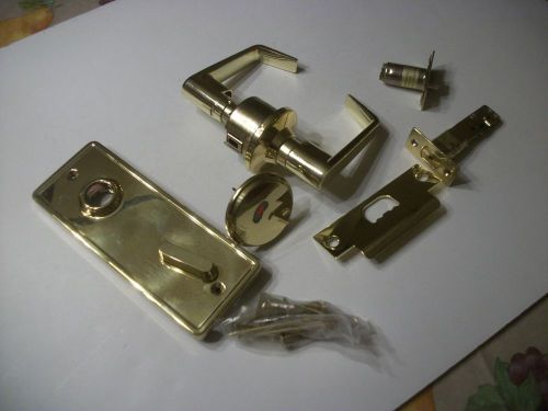 Locksmith - K2 Hardware - Interconnected Privacy Lock, QCI285PNN, 605 BRASS