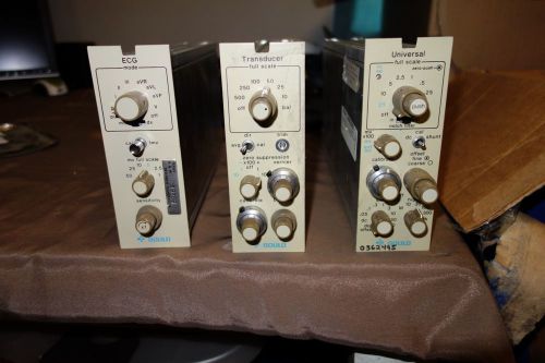 Lot of 3 GOULD Transducer Universal and ECG 13-4615-50 13-4615-64 &amp; 13-4615-58