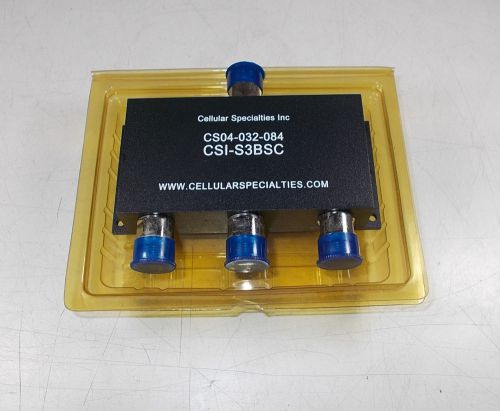 Cellular specialties csi-s3bsc  n-female con 800-2300 mhz 3-way power divider for sale