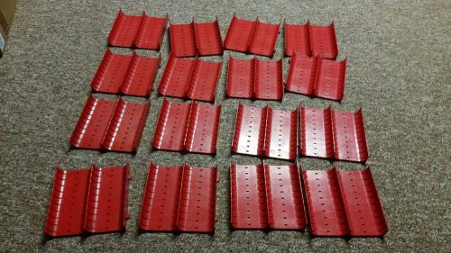 Lista 2 Slotted grooved 1646 drawer tray dividers lot of 16