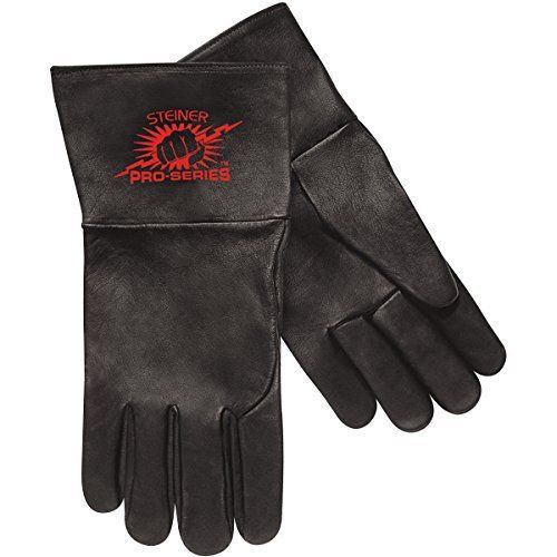Steiner 0266L SPS TIG Gloves, Premium Grain Kidskin Unlined 4-Inch Cuff, Large