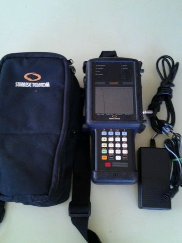SUNRISE TELECOM CM500IP LOADED BROADBAND METER WITH CASE &amp; CHARGER &amp; REALVIEW