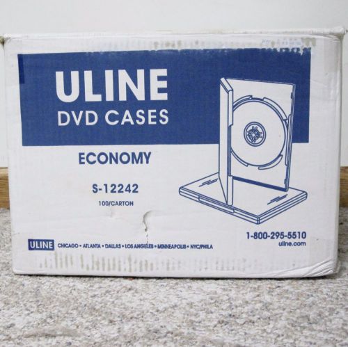 Case of 100 ULine DVD Cases Model# S-12242
