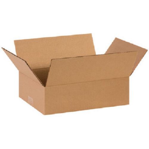 Corrugated Cardboard Flat Shipping Storage Boxes 14&#034; x 10&#034; x 4&#034; (Bundle of 25)
