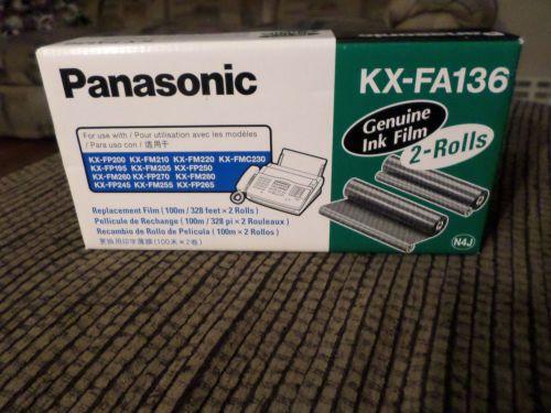 Panasonic KX-FA136 Genuine Ink Replacement Film Fax Machine (1) Roll  New Sealed